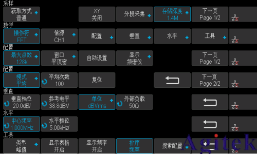 使用鼎陽示波器FFT功能精確測量調幅信號調制深度(圖2)
