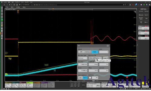 使用泰克5/6系列MSO內置任意波形發生器進行功率半導體器件的雙脈沖測試(圖7)