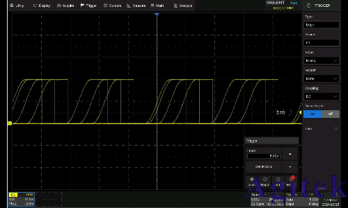 觸發電平與沿相交,但沒有實際觸發信號該怎么設置?(圖1)