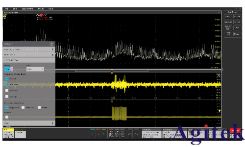 使用泰克4、5和6系列混合信號示波器逐步排除電磁干擾(圖13)