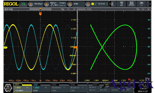 如何使用普源示波器DHO4804測量相位差?(圖7)