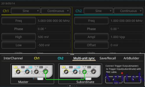 泰克AFG31000系列信號發生器如何同步多臺儀器(圖2)