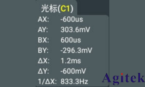 普源示波器DHO1000光標(biāo)測(cè)量(圖2)