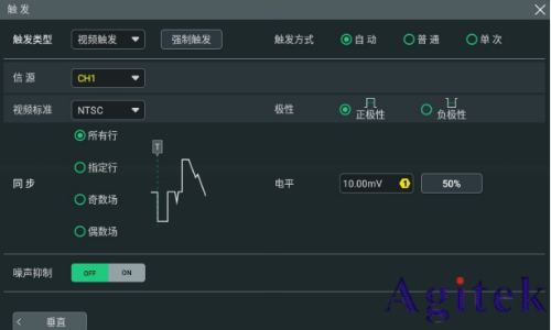 普源示波器DHO800視頻觸發(圖1)