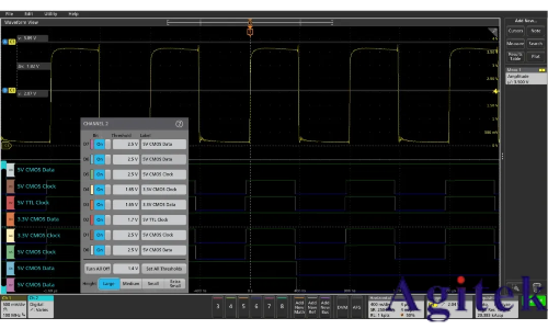 泰克示波器MSO58識別建立和保持時間違規(圖4)
