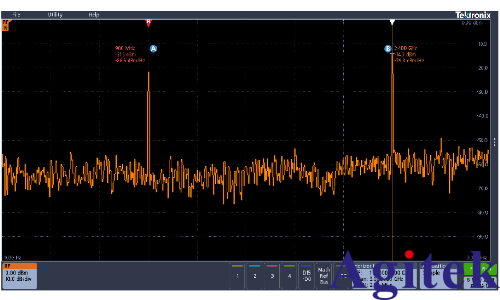 泰克3系列MDO頻譜分析儀與示波器FFT比較(圖3)