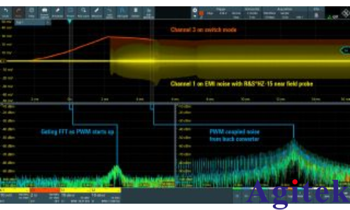 使用羅德與施瓦茨MXO示波器的快速 FFT 功能進行 EMI 調(diào)試(圖3)