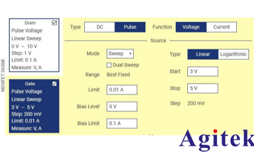 使用KickStart軟件對MOSFET進行脈沖I-V特性表征(圖12)