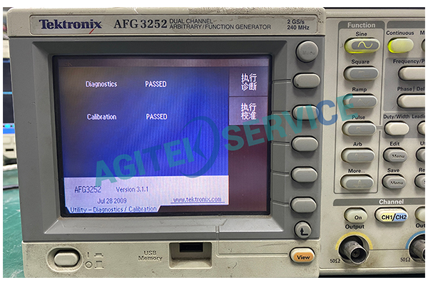 泰克信號發生器AFG3252無輸出信號維修案例分享