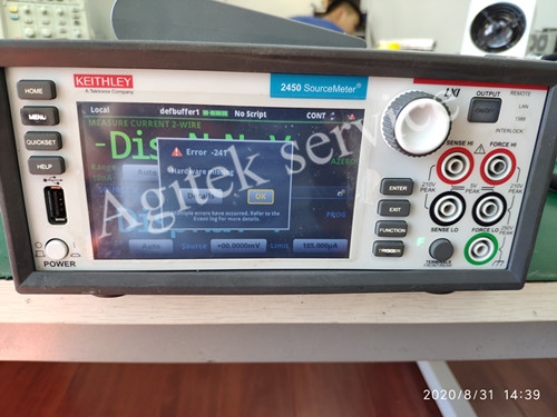 Agitek吉時利源表維修案例—吉時利2450報錯維修(圖1)