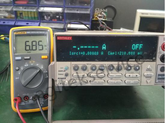 Agitek吉時利源表維修案例-KEITHLEY2440無輸出維修(圖7)