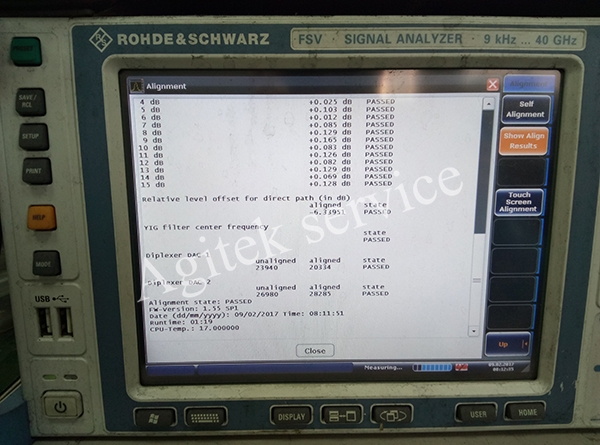 R&S頻譜儀維修FSV30、FSV13——Agitek維修案例分享(圖12)