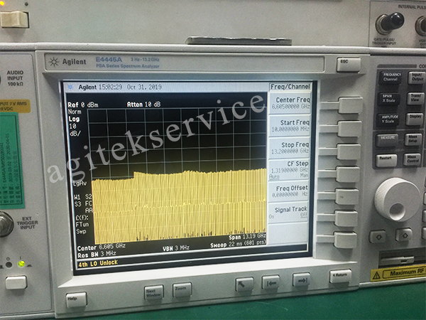 Agitek維修廣東某企業是德科技E4445A頻譜分析儀案例分享