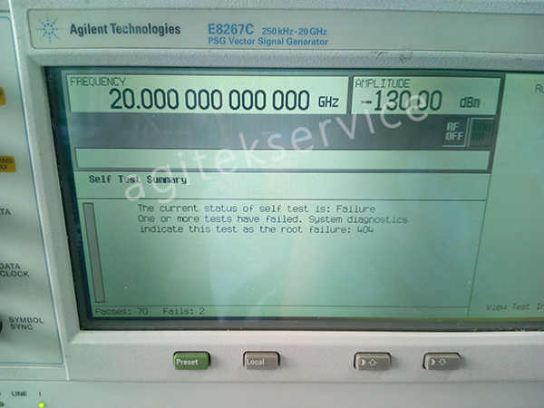 Agitek維修武漢某高校是德科技E8267C信號發生器案例分享