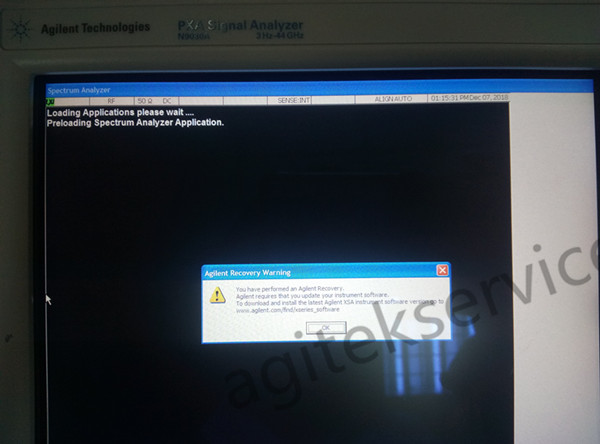 Agitek維修西安某高校安捷倫頻譜分析儀N9030A案例分享(圖3)
