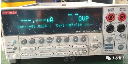 吉時利數字源表2440維修案例分享(圖1)