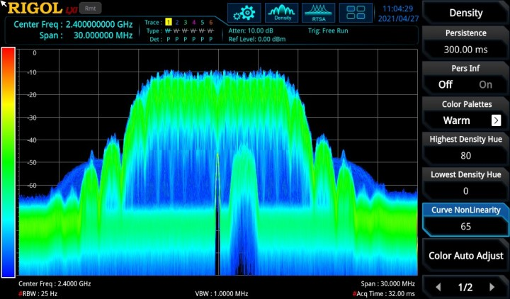 普源示波器實時頻譜分析儀!如何使用概率密度譜顯示功能?(圖3)