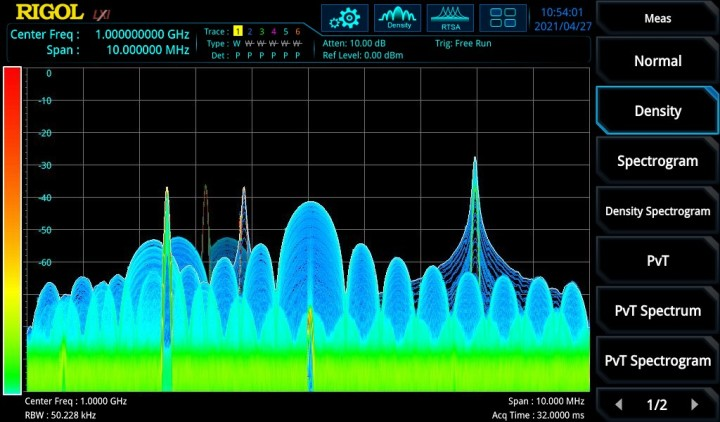 普源示波器實時頻譜分析儀!如何使用概率密度譜顯示功能?(圖5)