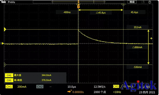 泰克示波器在電動閥門過流測試的應用(圖2)