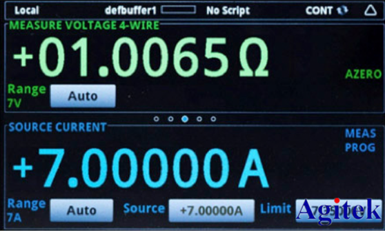 吉時利源表2460進(jìn)行低阻器件測量步驟