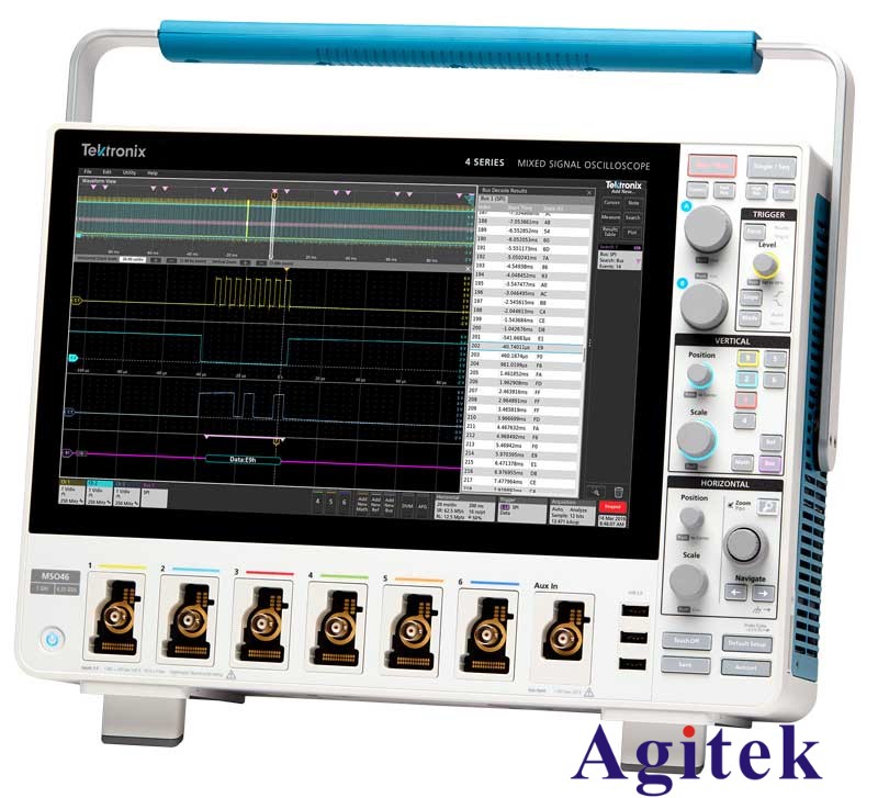 混合信號示波器的模擬通道和數字通道
