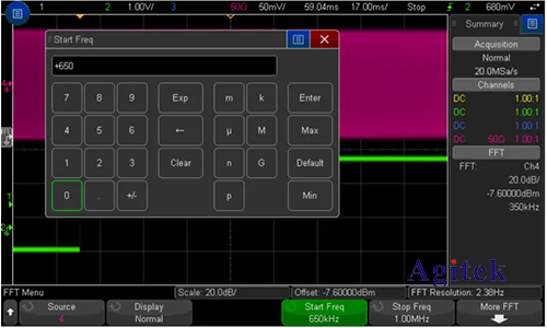 如何使用是德示波器分析時域和頻域(圖2)