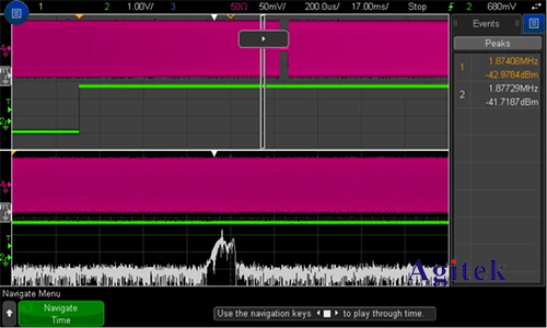如何使用是德示波器分析時域和頻域(圖4)
