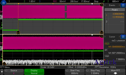 如何使用是德示波器分析時域和頻域(圖6)