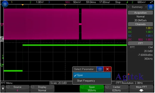 如何使用是德示波器分析時域和頻域
