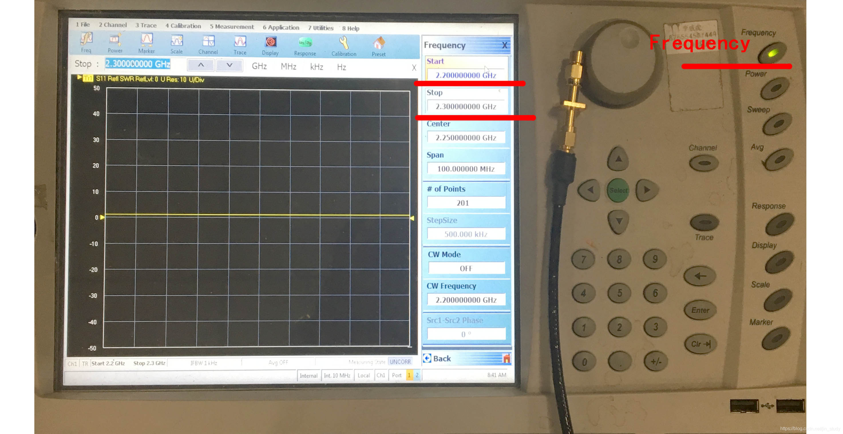 矢量網(wǎng)絡(luò)分析儀檢測同軸電纜的駐波比圖解(圖3)