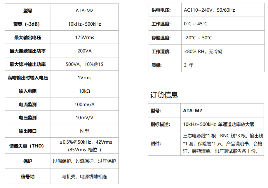 ATA-M2功率放大器(圖1)